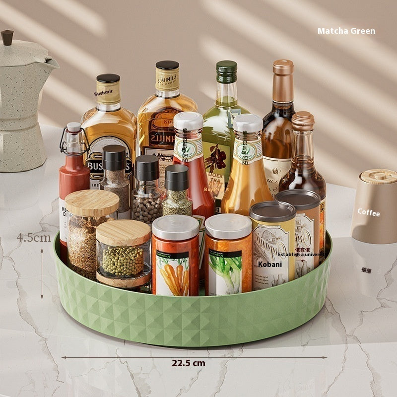 Plateau de rangement rotatif multifonctionnel pour épices de cuisine